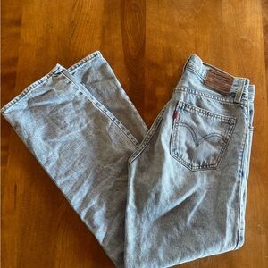 Levi’s Light Wash Straight Leg Boyfriend Jeans